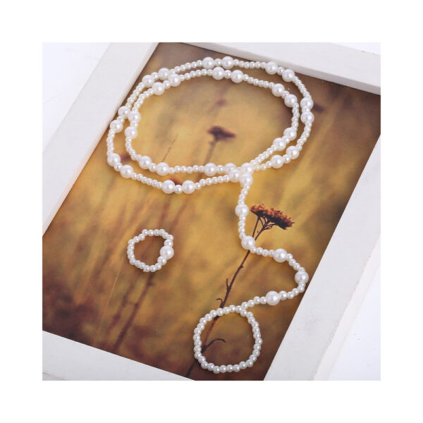 Wholesale Pearl Anklet Ring Set of Two