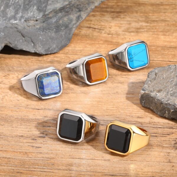 O1CN019saf4e1CBk6plBBJy_2209324270043-0-cib Wholesale Stainless Steel Black Onyx Rings