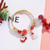 Wholesale Stainless Steel Santa Christmas Bracelet
