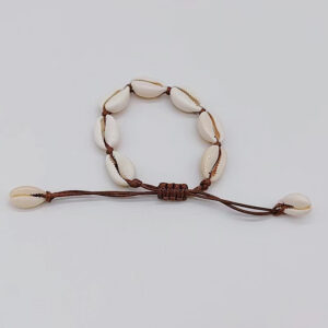 Brown Rope Bracelet 7 Shell