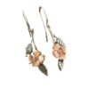 O1CN019upgjZ1fCJLWGQZC2_4260613970-0-cib Wholesale Two-tone Rose Gold Flower Leaf Alloy Earrings