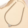 O1CN019w3lFj2GlheCkhwkf_2208966519056-0-cib Wholesale Full Diamond Retro Heart Shaped Necklace Collarbone Chain