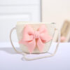 Wholesale Straw Bow Knot Handwoven Kids Bag