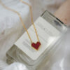Wholesale Heart Cross Crystal Titanium Steel Necklaces
