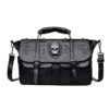 Wholesale PU Punk Rivet Skull Head Single Shoulder Diagonal Cross Bag