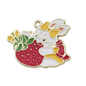 1 Strawberry Rabbit 31x24mm-3.6g-18546 / Drip Easter Series