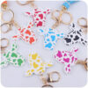 Wholesale Cartoon Western Bull Head Wooden Colorful Long Tassel Keychains