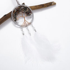 Wholesale Feather Cute Life Tree Rearview Mirror Pendant