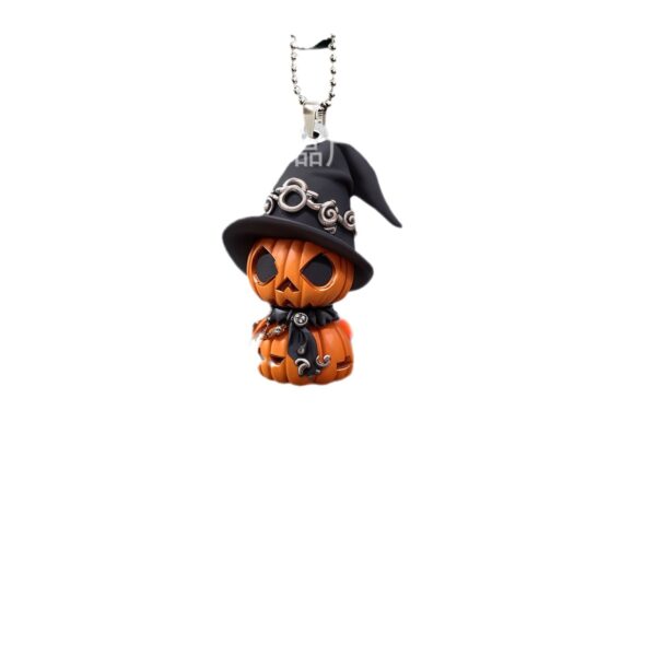 Wholesale New Halloween Christmas Creative Pumpkin Dwarf Acrylic Car Pendant
