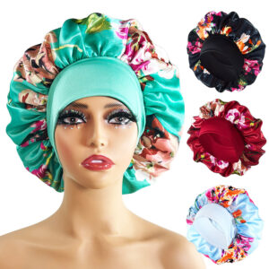 Wholesale Wide Brimmed Satin Nightcaps