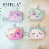 O1CN01A7DU0e1Ma8wbufgJi_2206772081450-0-cib Wholesale Cute Cartoon Half Circle Unicorn Tie Dye Plush Coin Purse Polyester Wallet Keychains