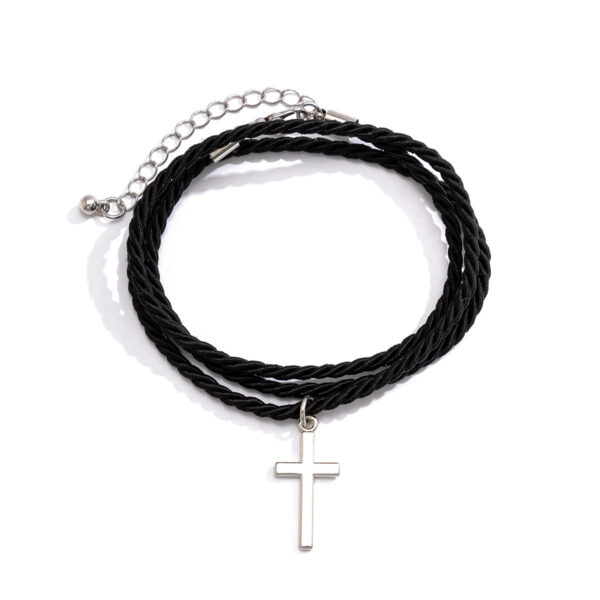 O1CN01A7qol51jS7J10glrF_2757164546-0-cib Wholesale Multi-layer Woven Cross Men's String Bracelet