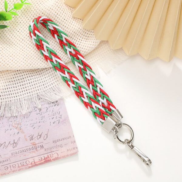 Wholesale Colorful Braided Lanyard Keychain