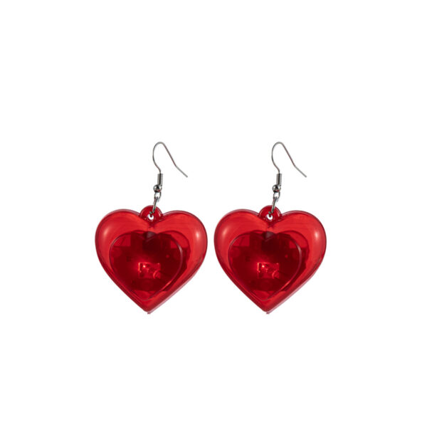 O1CN01A8sadI21aVkkMFjz5_934707001-0-cib Wholesale Valentine's Day Series LED Lights, Heart-shaped Luminous Plastic Earrings