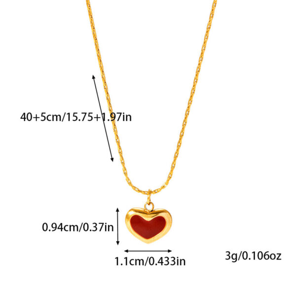 O1CN01A8vOBD1TAEDxQMJ3k_2206494612341-0-cib Wholesale Simple French Heart Titanium Steel Necklace