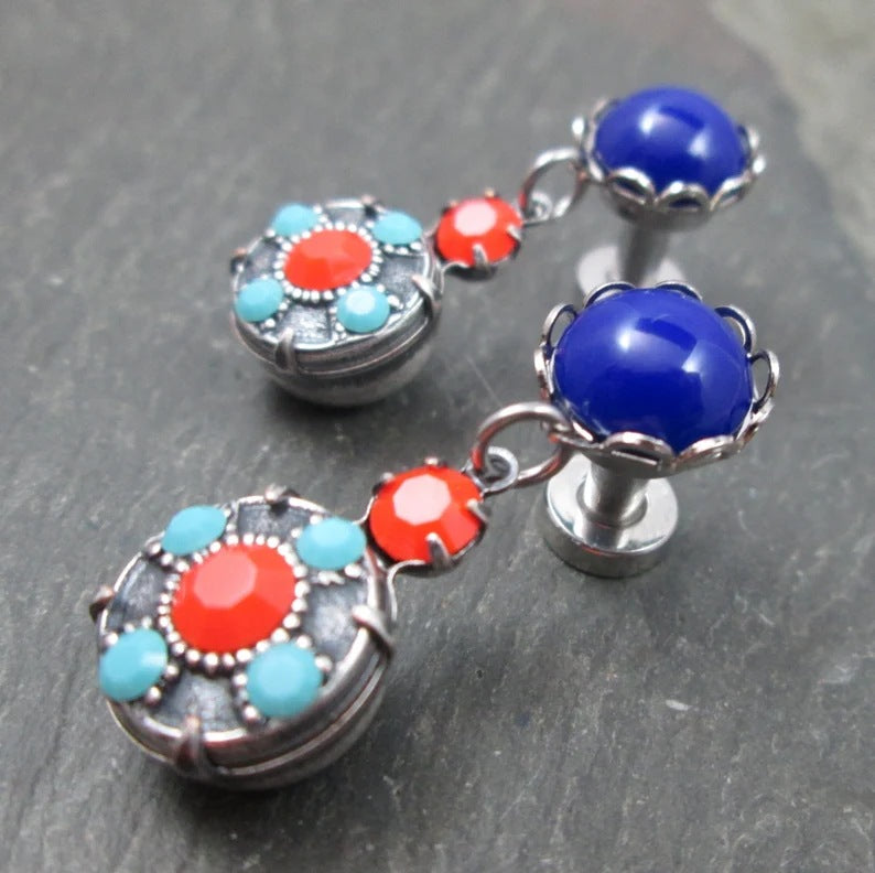 Wholesale Circle Palace Style Alloy Earrings