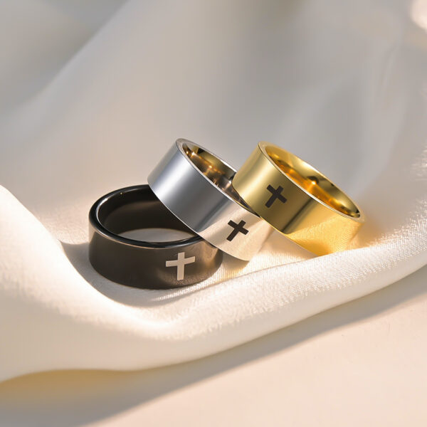 Wholesale Cross Stainless Steel Ring