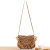 Wholesale Paper Rope Tassel Woven Shoulder Bag