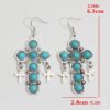 O1CN01ACDUbq1qyMbh8KZzS_2206372095564-0-cib Wholesale Bohemian Cross Vintage Turquoise Alloy Earrings