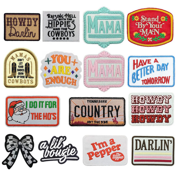 Wholesale Clothing Accessories Embroidery Patches Fabric