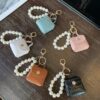 Wholesale Pearl Bags PU Leather Keychains