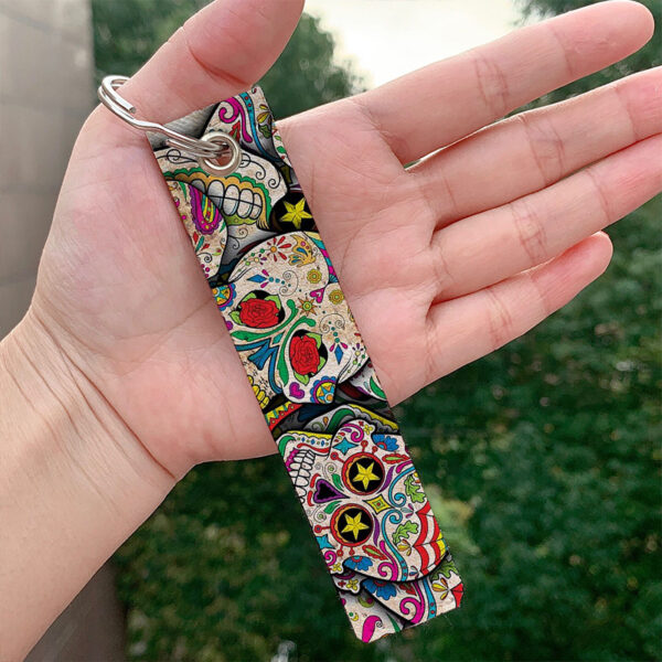 O1CN01AEdr3L2CxpcacLcfE_2213263968541-0-cib Wholesale Skull PU Keychain Accessories