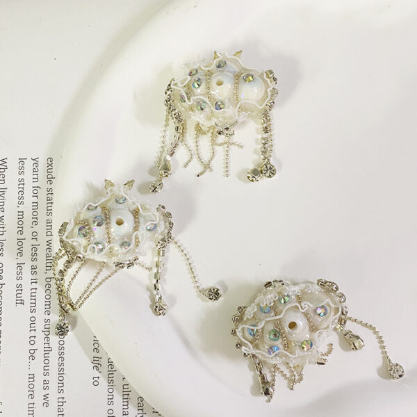 Wholesale Acrylic Fruit Color Baking Paint, Straight Hole UV Plated Color Beads