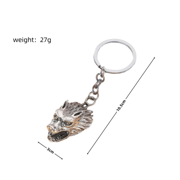 Wholesale Metal Wolf Head Keychain