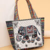 Wholesale Canvas Elephant Tote Bag