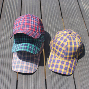 Wholesale Plaid Cotton Baseball Caps
