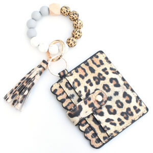Yellow brown leopard print