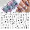 Wholesale Valentine's Day Heart Letter Plastic Nail Stickers
