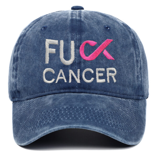 Wholesale Washed Embroidered Breast Cancer Baseball Caps