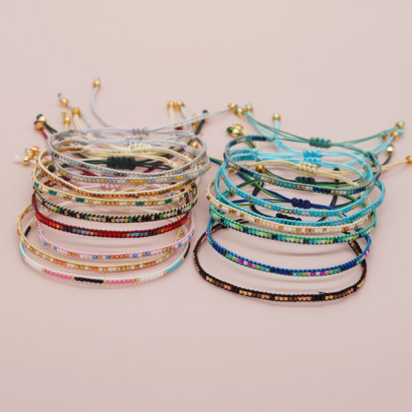 Wholesale Miyuki Rice Beads Hand Woven Extra Fine Glass Bracelet