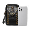 Wholesale PU Skull Head Rivet Mobile Phone Bags