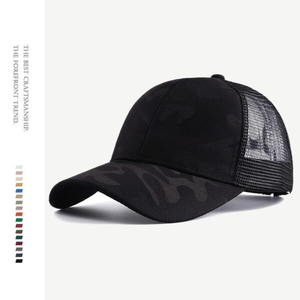 Wholesale Versatile Camouflage Sports Breathable Mesh Hard Top Baseball Cap