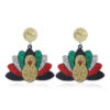 Wholesale Leopard Print Turkey Acrylic Earrings