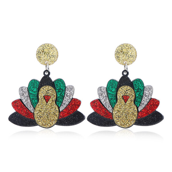 Wholesale Leopard Print Turkey Acrylic Earrings
