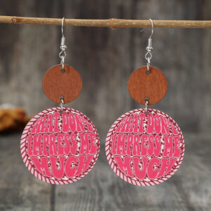O1CN01AQHmLH1qyMbFxu68J__2206372095564-0-cib Wholesale Round Pink Letter Leather Earrings