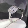 Wholesale Eight Hearts and Eight Diamonds Micro-Set Engagement Ring