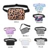 Wholesale Leopard Plaid Waist Bag Lightweight Outdoor Sports Waterproof Shoulder Messenger Bag