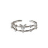 Wholesale Butterfly Double Layer Sterling Silver Rings