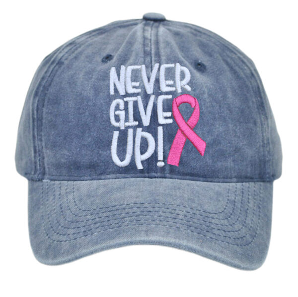 O1CN01ARnF4421Lr4GySNtF_2212182616969-0-cib Wholesale Breast Ribbon Embroidery Washed Cotton Baseball Cap