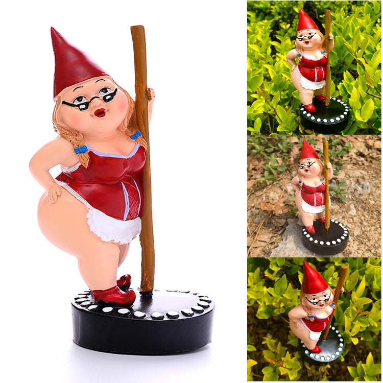 Wholesale of Steel Pipe Dancer Resin Ornaments