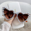Wholesale Love Pearl with Diamond PC Sunglasses