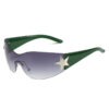 Wholesale One-piece Five-pointed Star Sunglasses