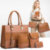 Wholesale Vintage Crocodile Pattern PU Shoulder Bag Set of Four
