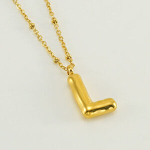 Golden letter L (with chain)
