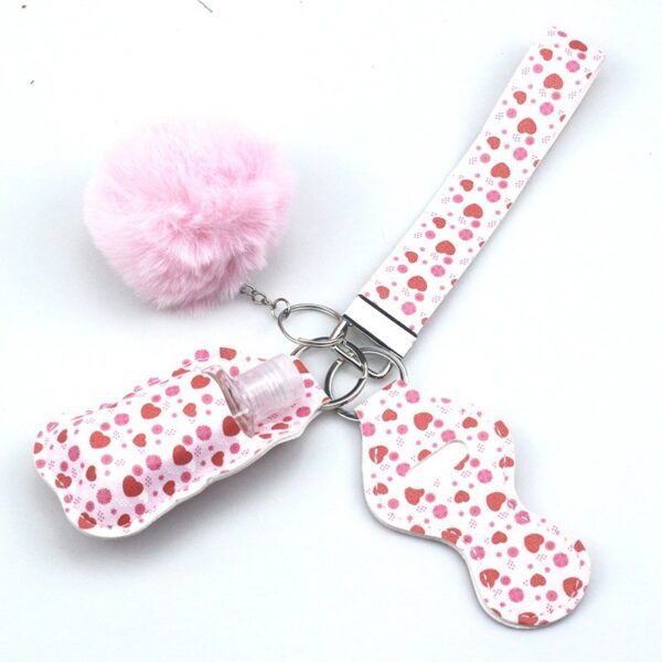 O1CN01AUec291aHjpCdjQMy_2215681763305-0-cib Wholesale PU Leather Case Empty Bottle Keychain Accessory Set