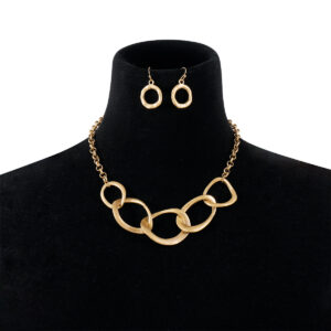Sand gold (earrings necklace)
